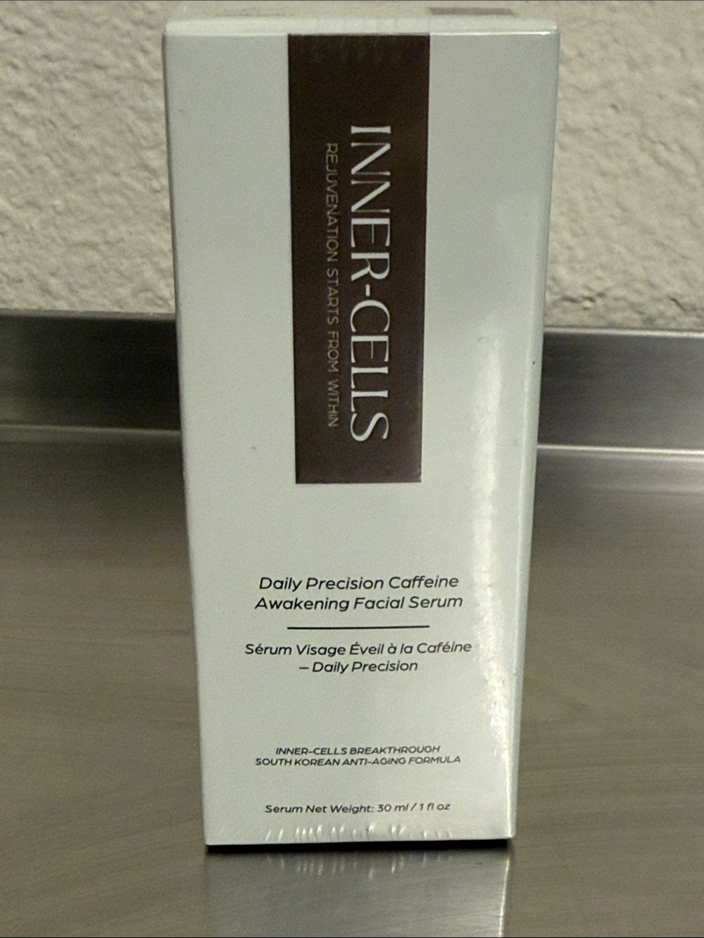 INNER-CELLS Daily Precision Caffeine Awakening Facial Serum - White/Brown
